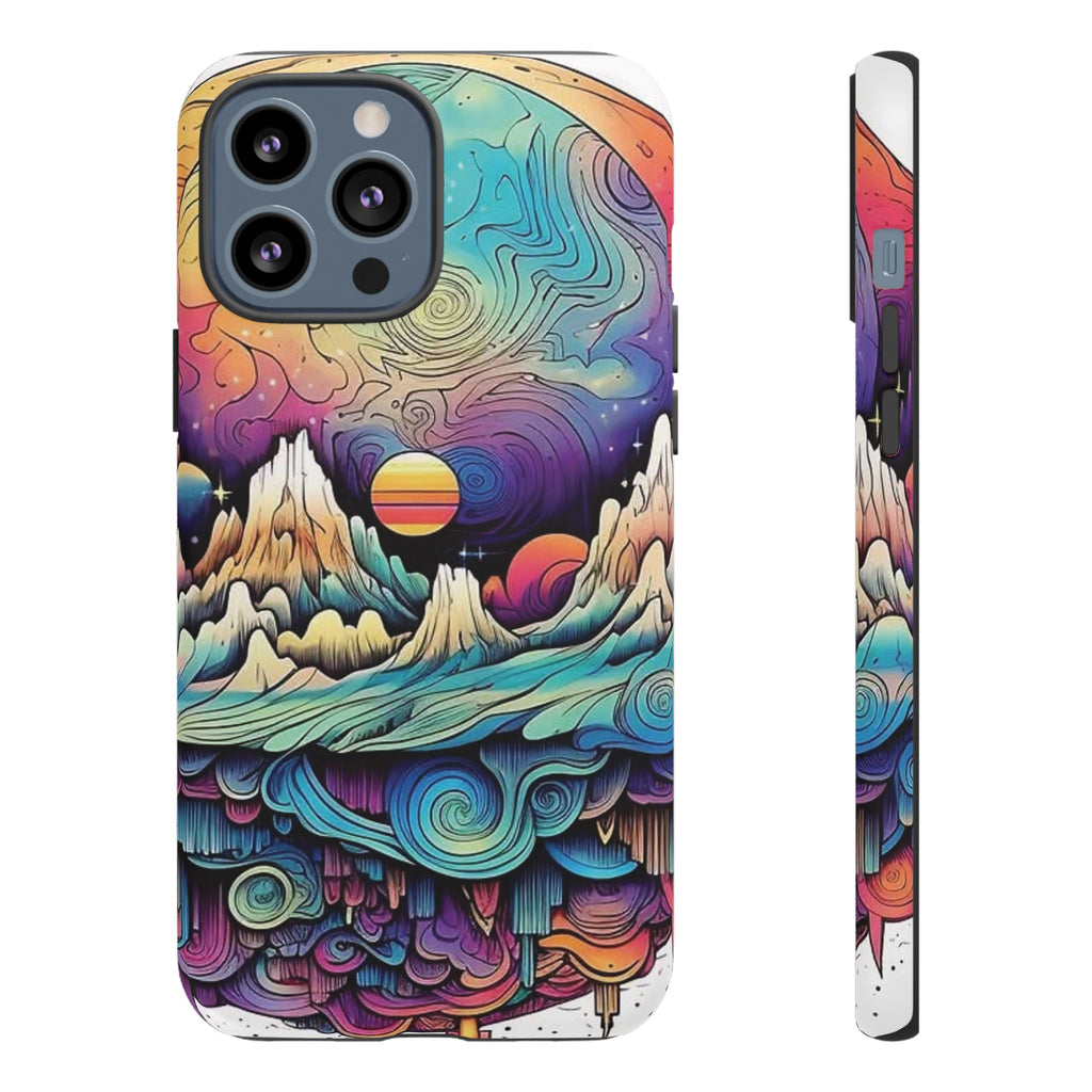 Psychedelic Mountain Sunset Tough Case