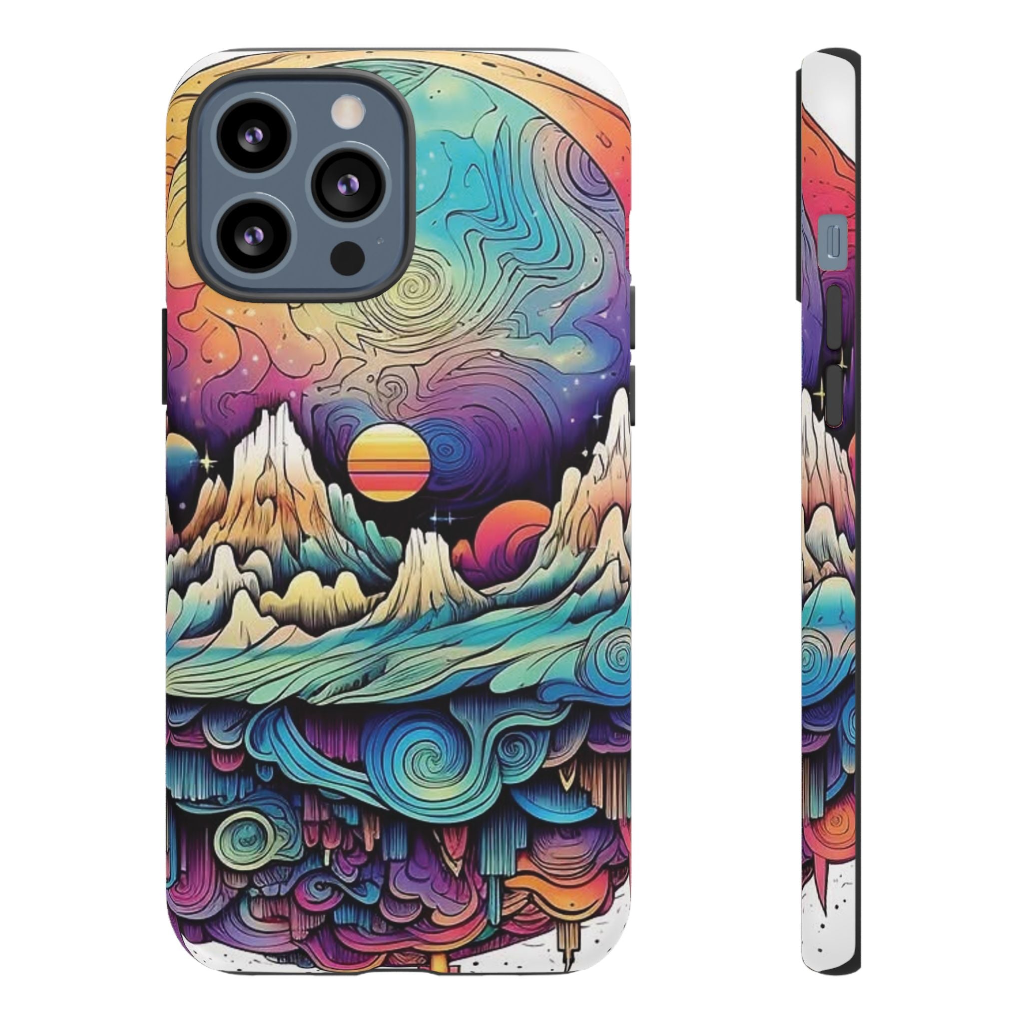 Psychedelic Mountain Sunset Tough Case