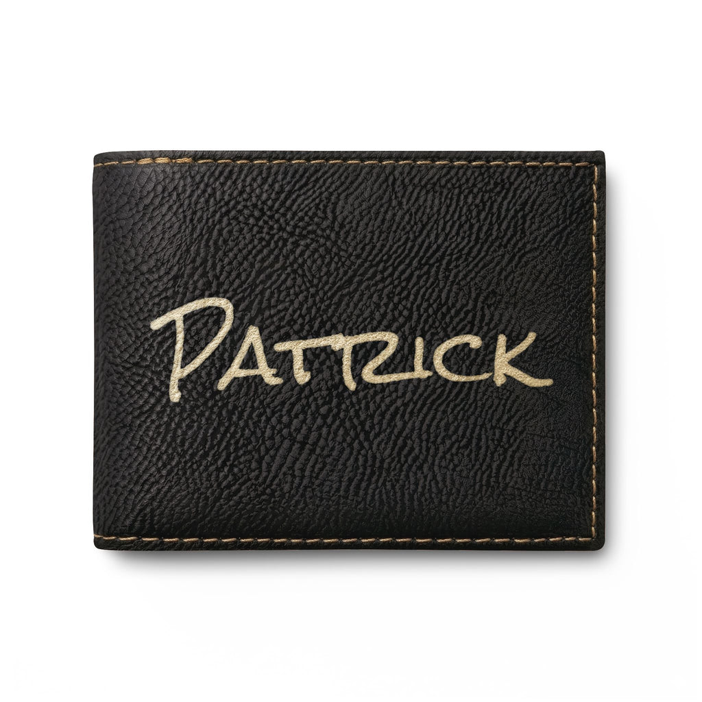 Personalized Bi-Fold Wallet — Custom Name or Message Engraved