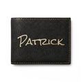 Personalized Bi-Fold Wallet — Custom Name or Message Engraved