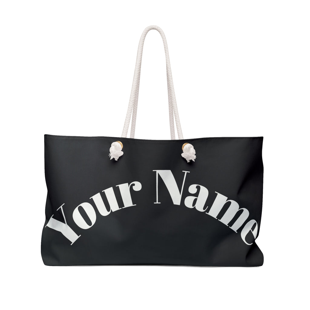 Custom Print Weekender Bag - Personalized Large Travel Tote ("Print it your way")