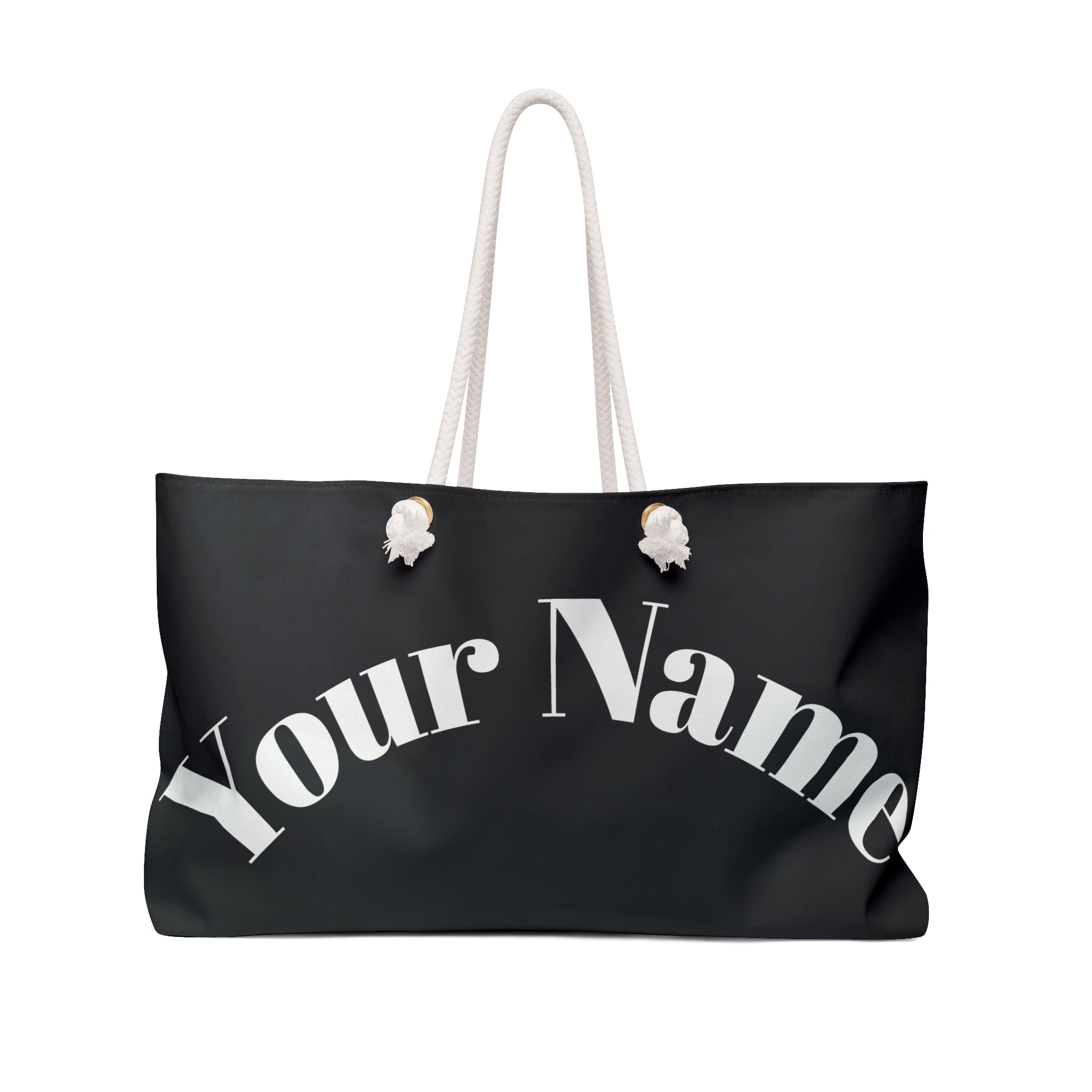 Custom Print Weekender Bag - Personalized Large Travel Tote ("Print it your way")