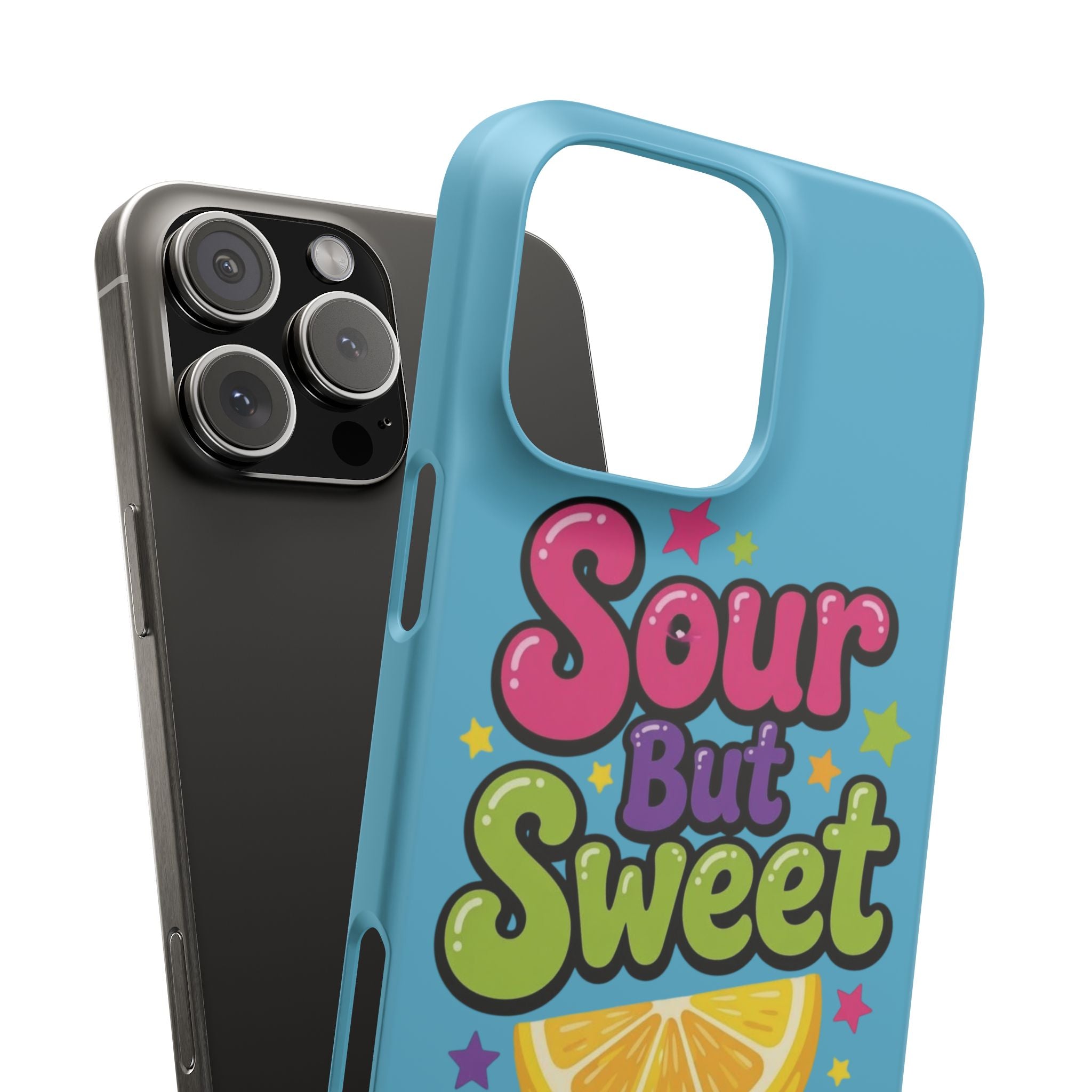 iPhone Case — “Sour But Sweet” Bright Graphic Snap Case