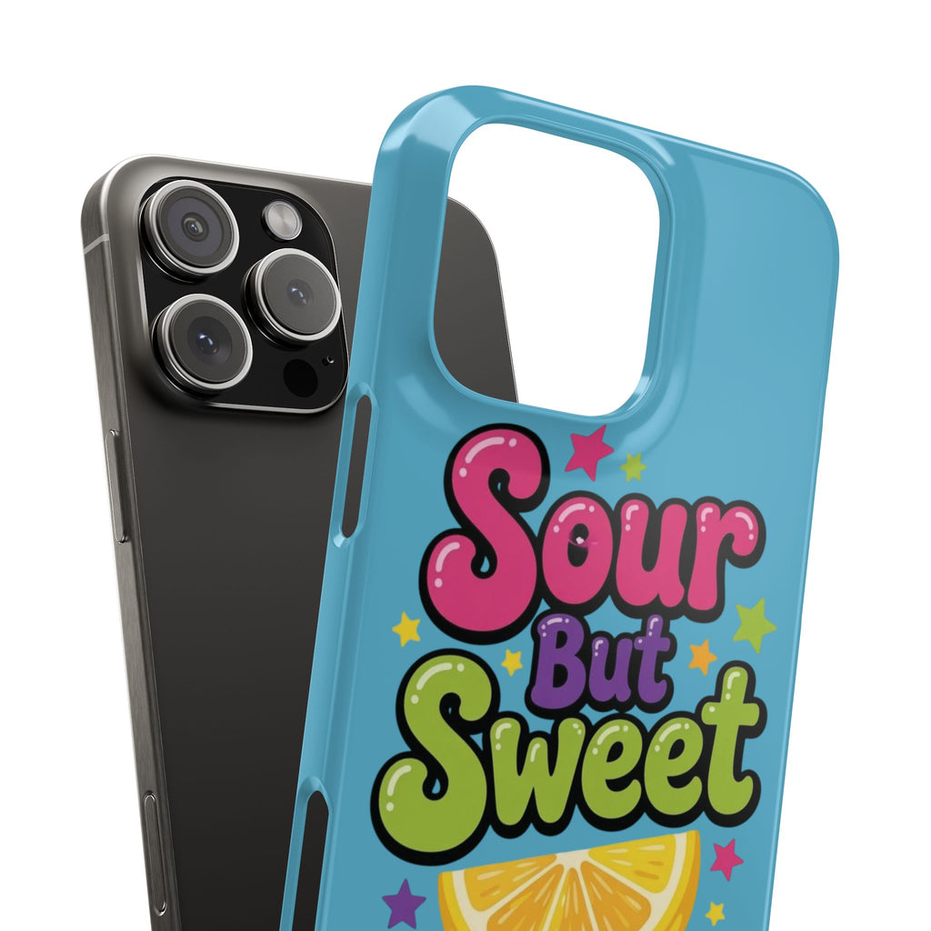iPhone Case — “Sour But Sweet” Bright Graphic Snap Case