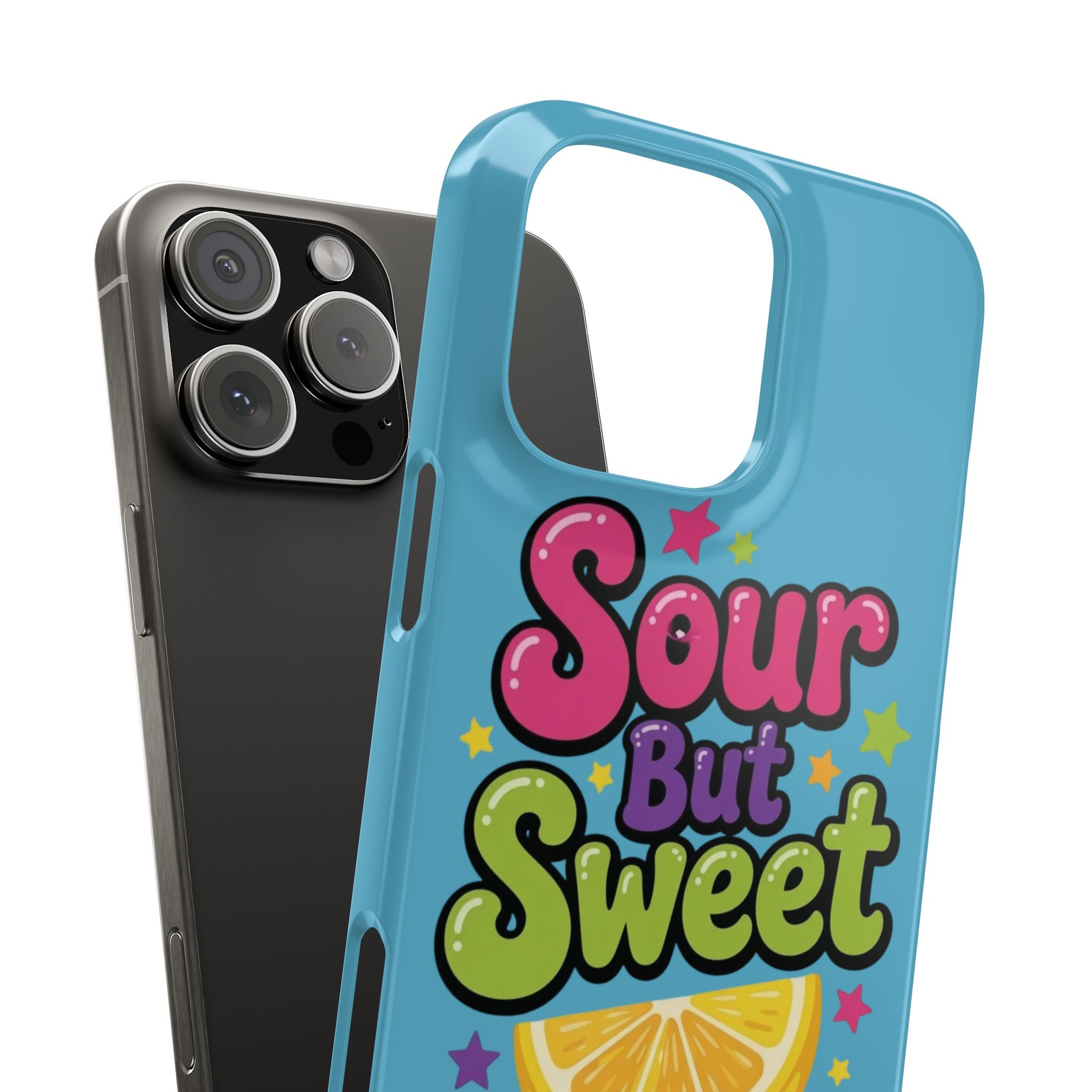 iPhone Case — “Sour But Sweet” Bright Graphic Snap Case