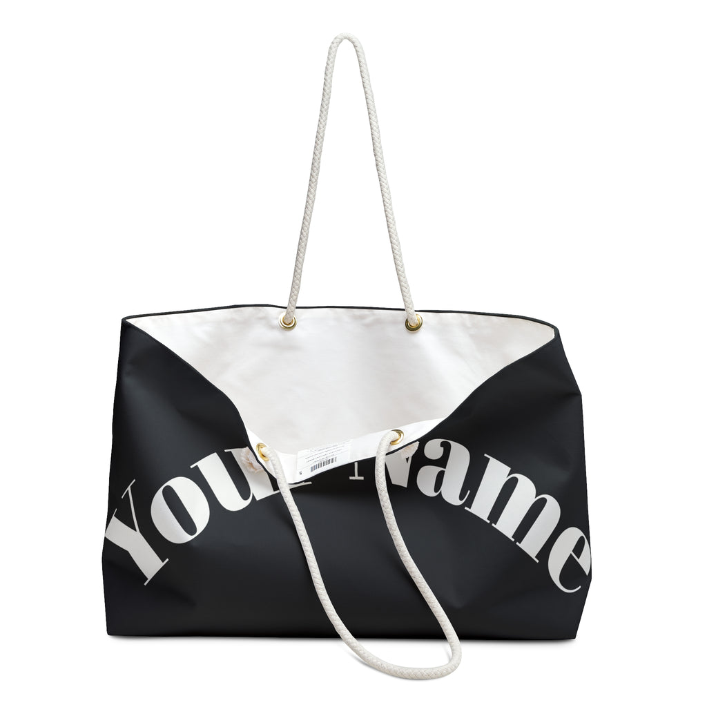 Custom Print Weekender Bag - Personalized Large Travel Tote ("Print it your way")