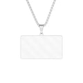 Custom Photo Rectangle Pendant Necklace — Personalized Picture Jewelry Gift