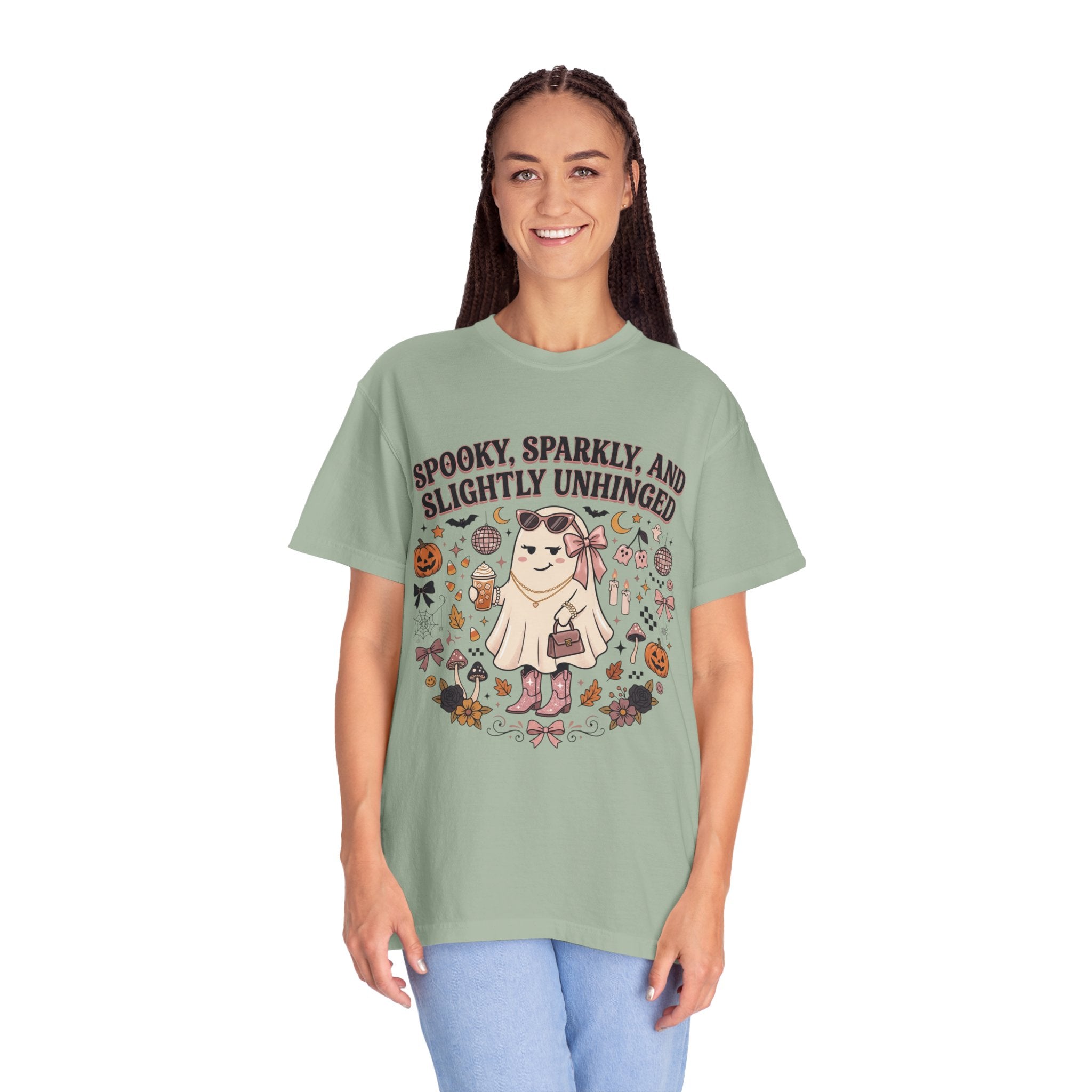 Spooky, Sparkly & Slightly Unhinged Halloween T-Shirt