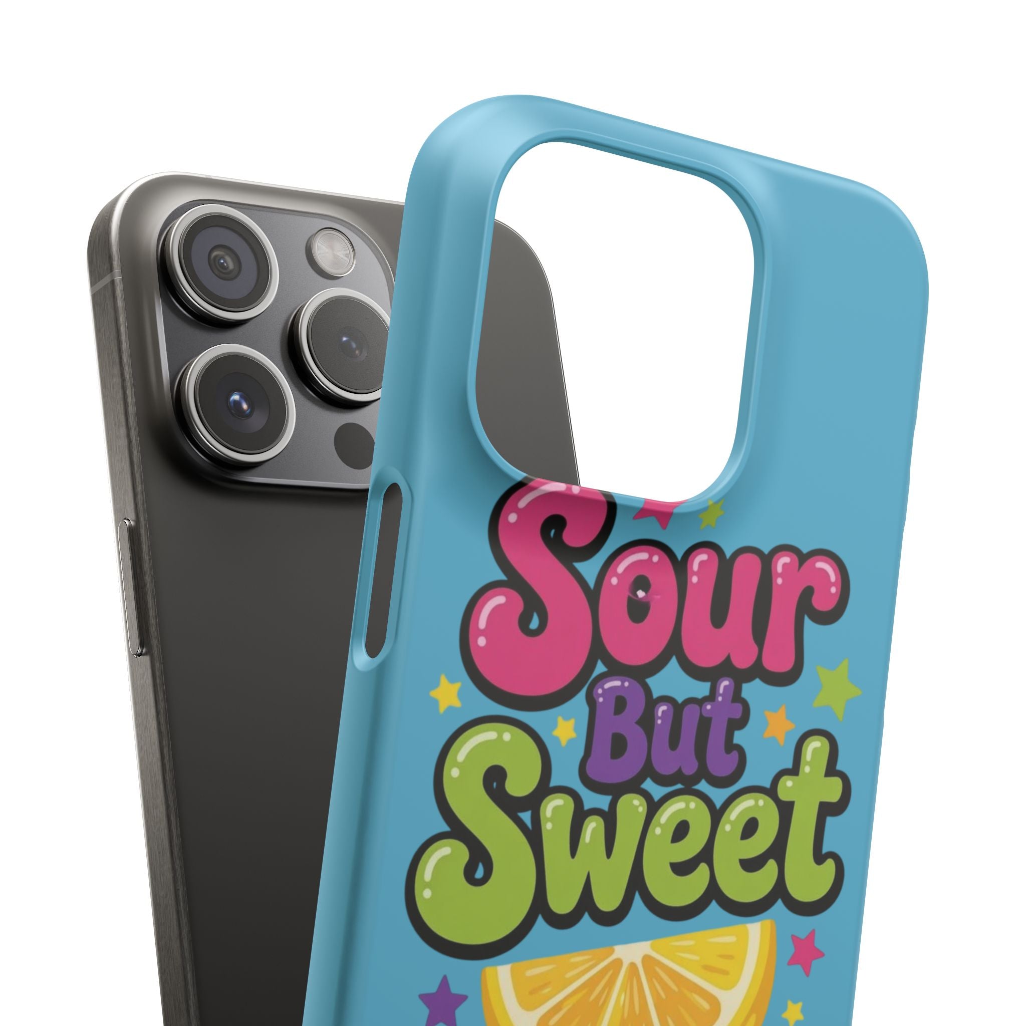 iPhone Case — “Sour But Sweet” Bright Graphic Snap Case