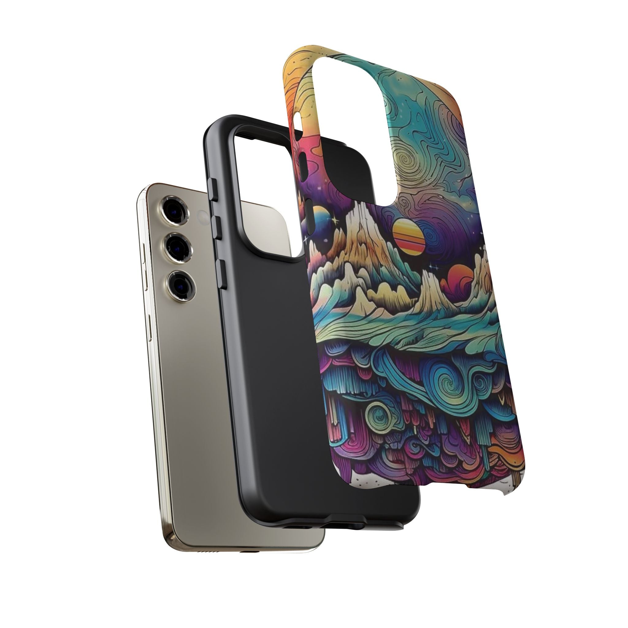 Psychedelic Mountain Sunset Tough Case