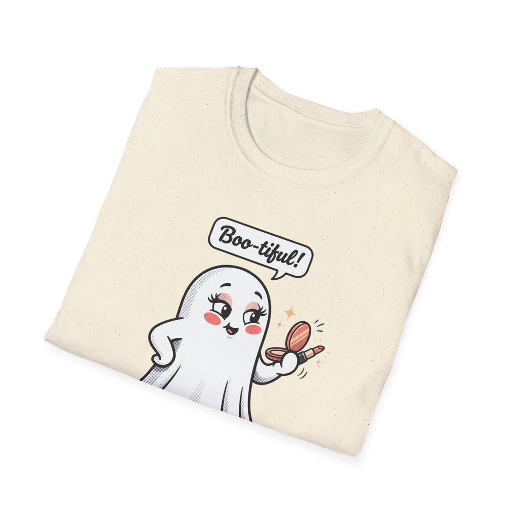 Boo-tiful Ghost T-Shirt — Cute Halloween Spirit Graphic Tee
