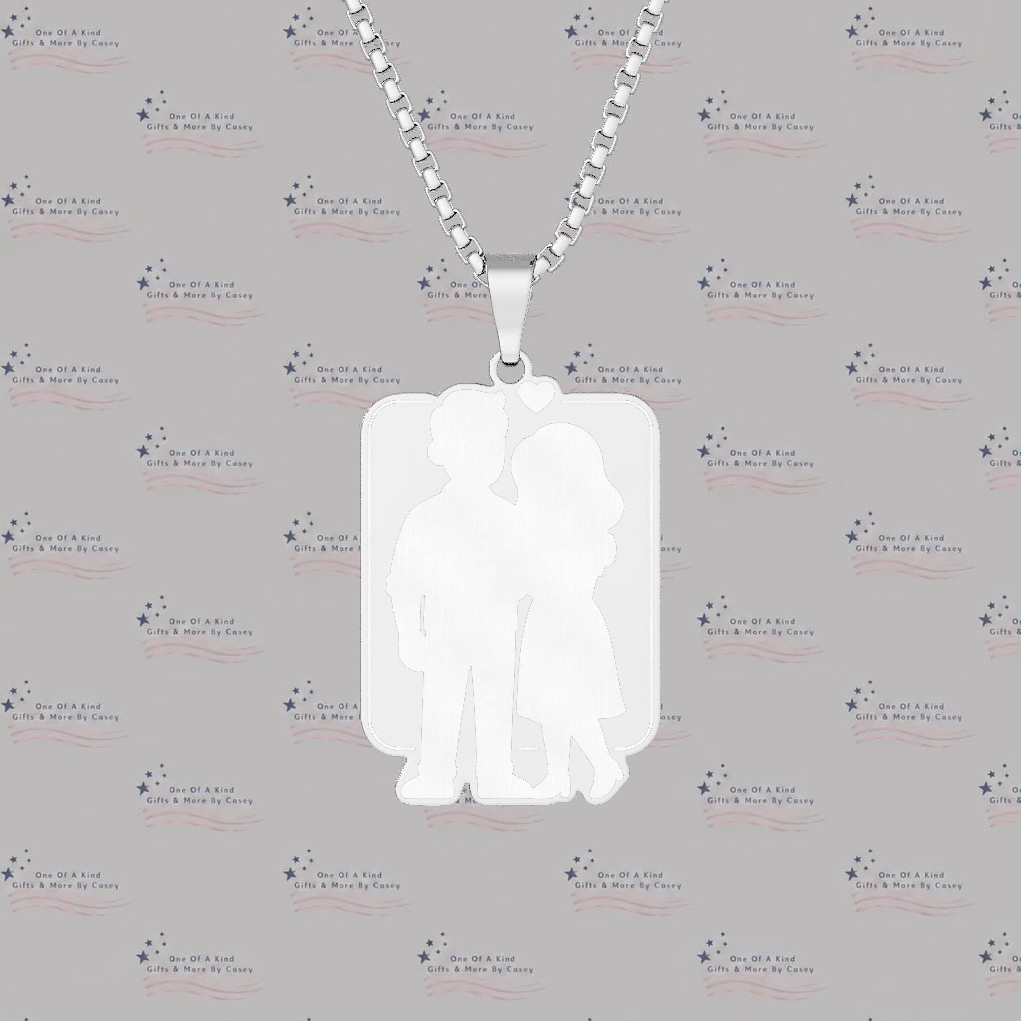 Custom Photo Rectangle Pendant Necklace — Personalized Picture Jewelry Gift