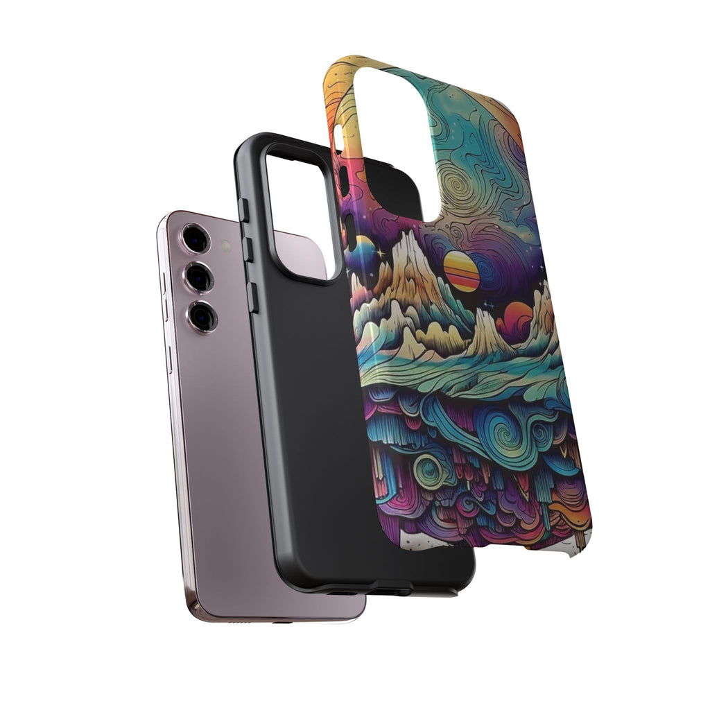 Psychedelic Mountain Sunset Tough Case